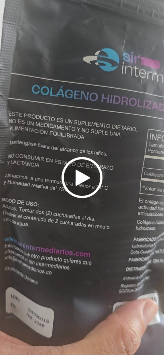 Customer video review of Colágeno Hidrolizado
