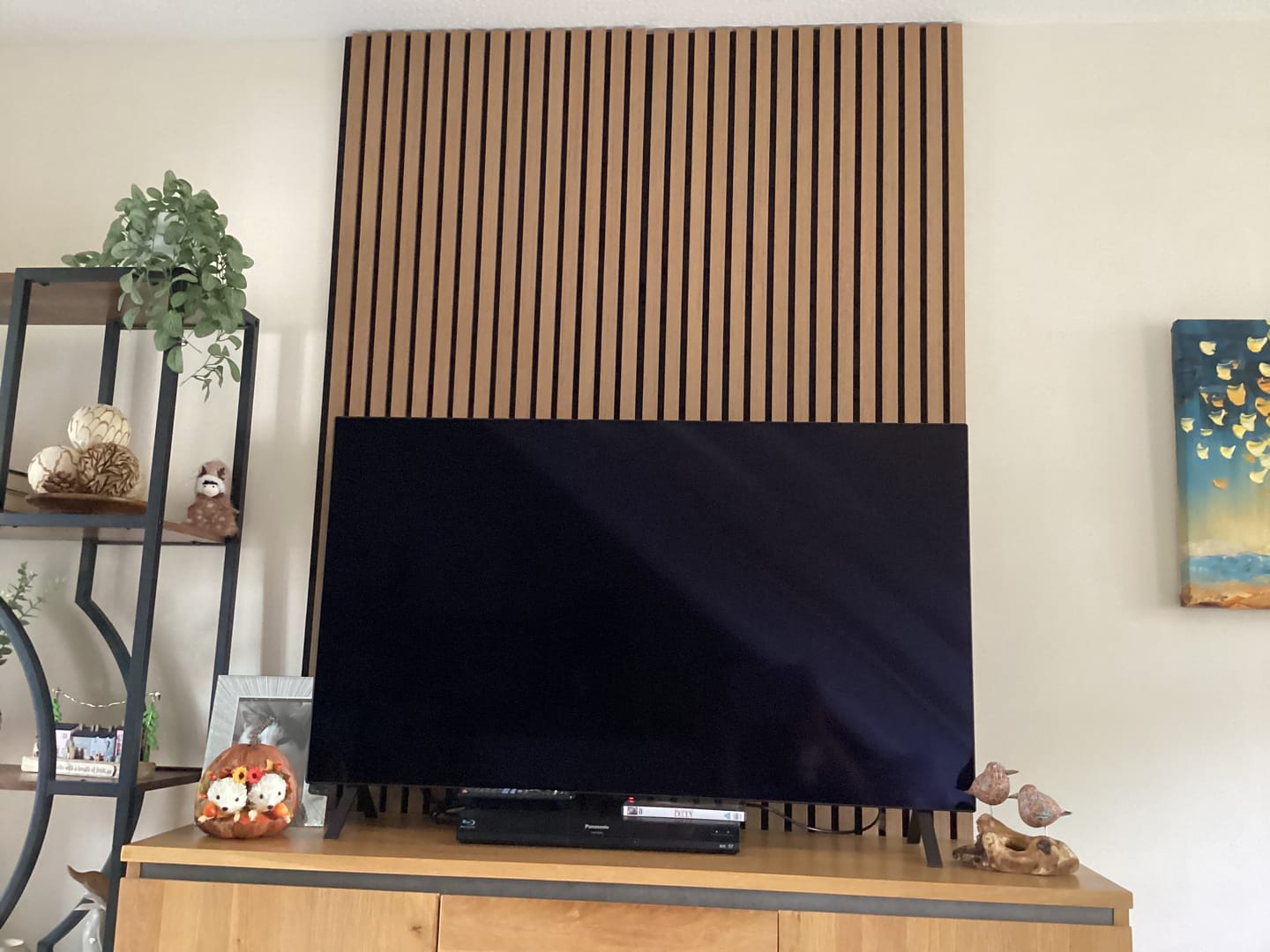 Customer photo review of Natural Oak Acoustic Wall Panel