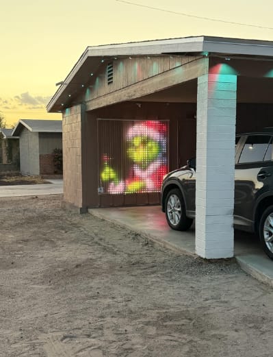Customer photo review of Festilume - Smart Animated Christmas Balcony Lights