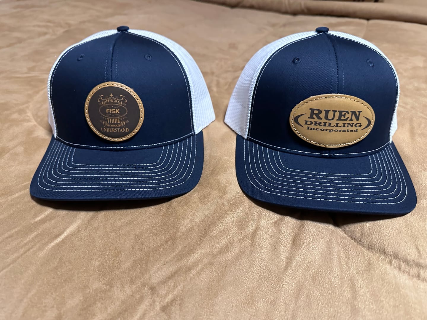 Customer photo review of Richardson 112 Custom Leather Patch Hat