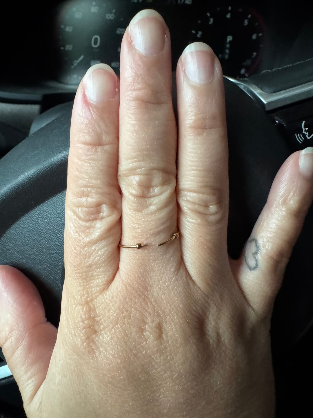 Customer photo review of Ariel Mini Pearl Ring (Bundle)