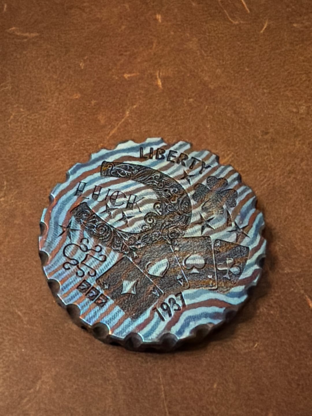 Customer photo review of HOBO LUCK GOLF BALL MARKER - TIMASCUS EDITION