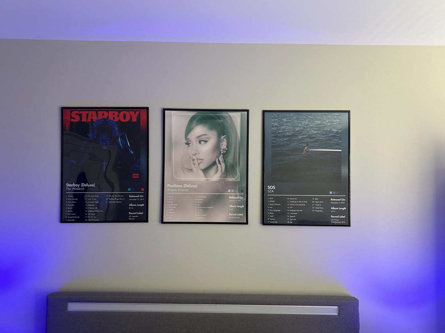 Customer photo review of The Weeknd — Starboy Album Poster