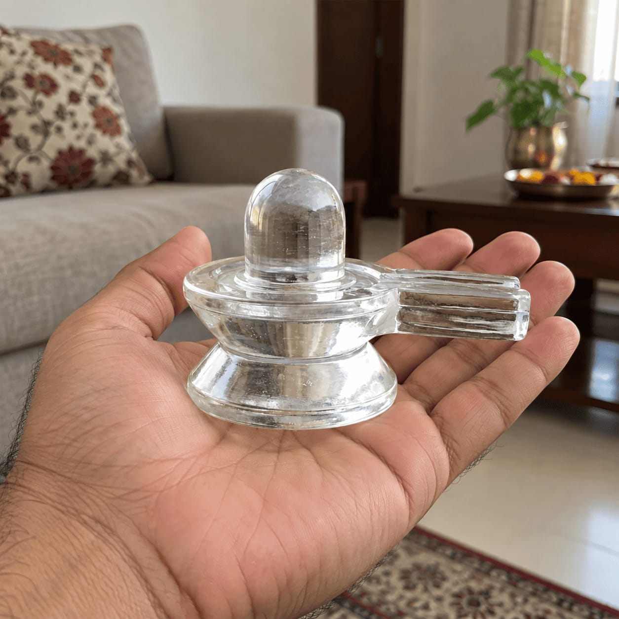 Customer photo review of Sphatik (Crystal) Shivling