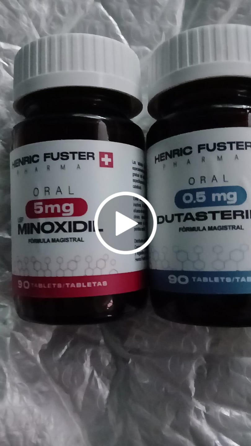 Customer video review of Combo de Minoxidil 5 mg + Dutasterida 0.5 mg  90 tabletas c/u para 3 meses de tratamiento