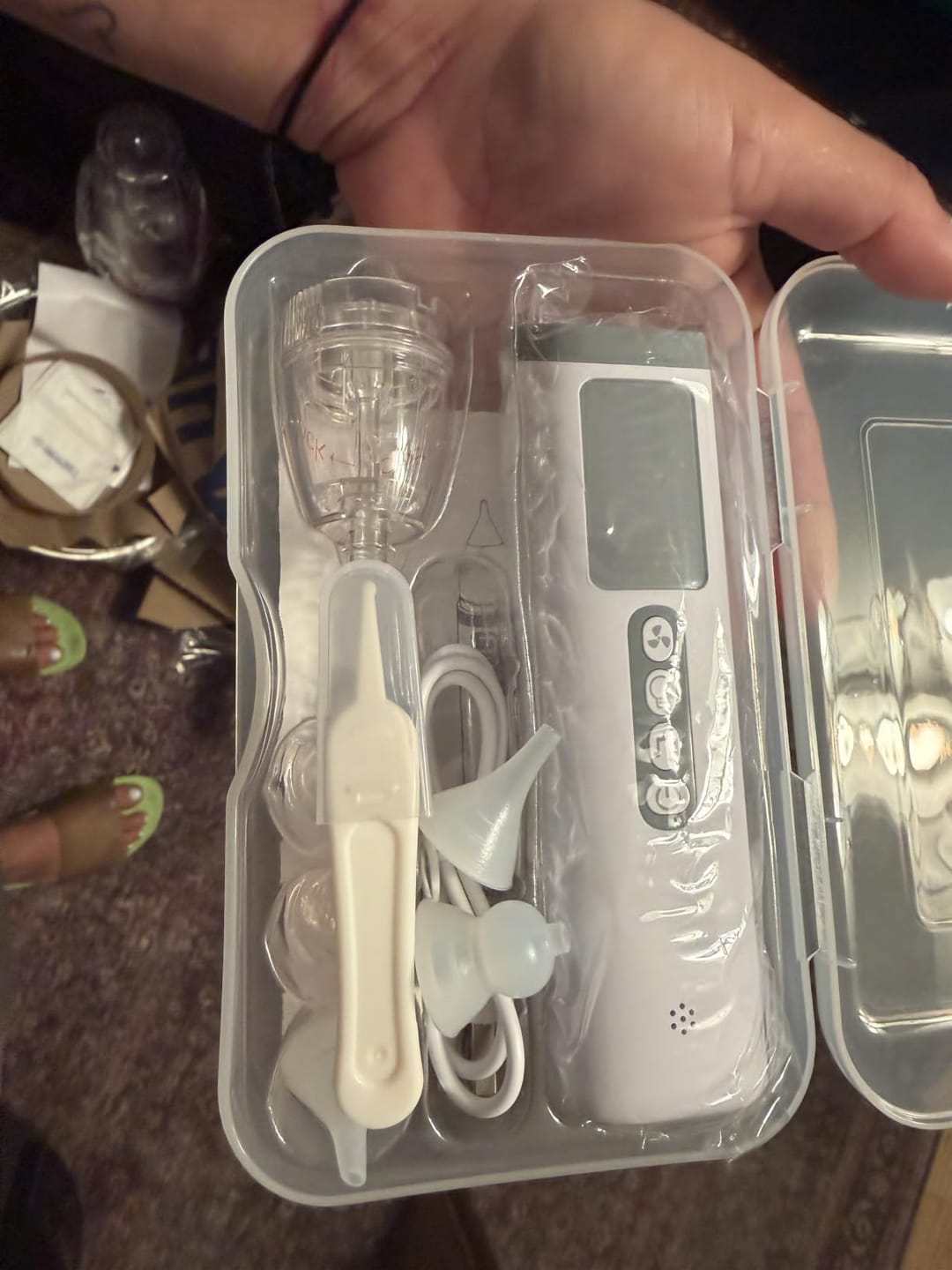 Customer photo review of Tenlax BabyClear – Aspirador Nasal Eléctrico para Bebés