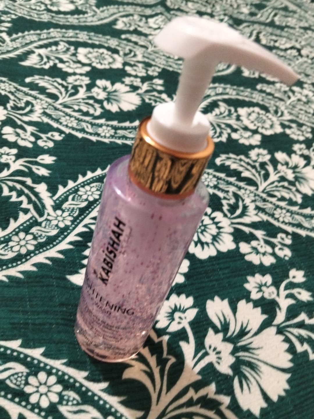 Customer photo review of LuminaBright Whitening Face Wash