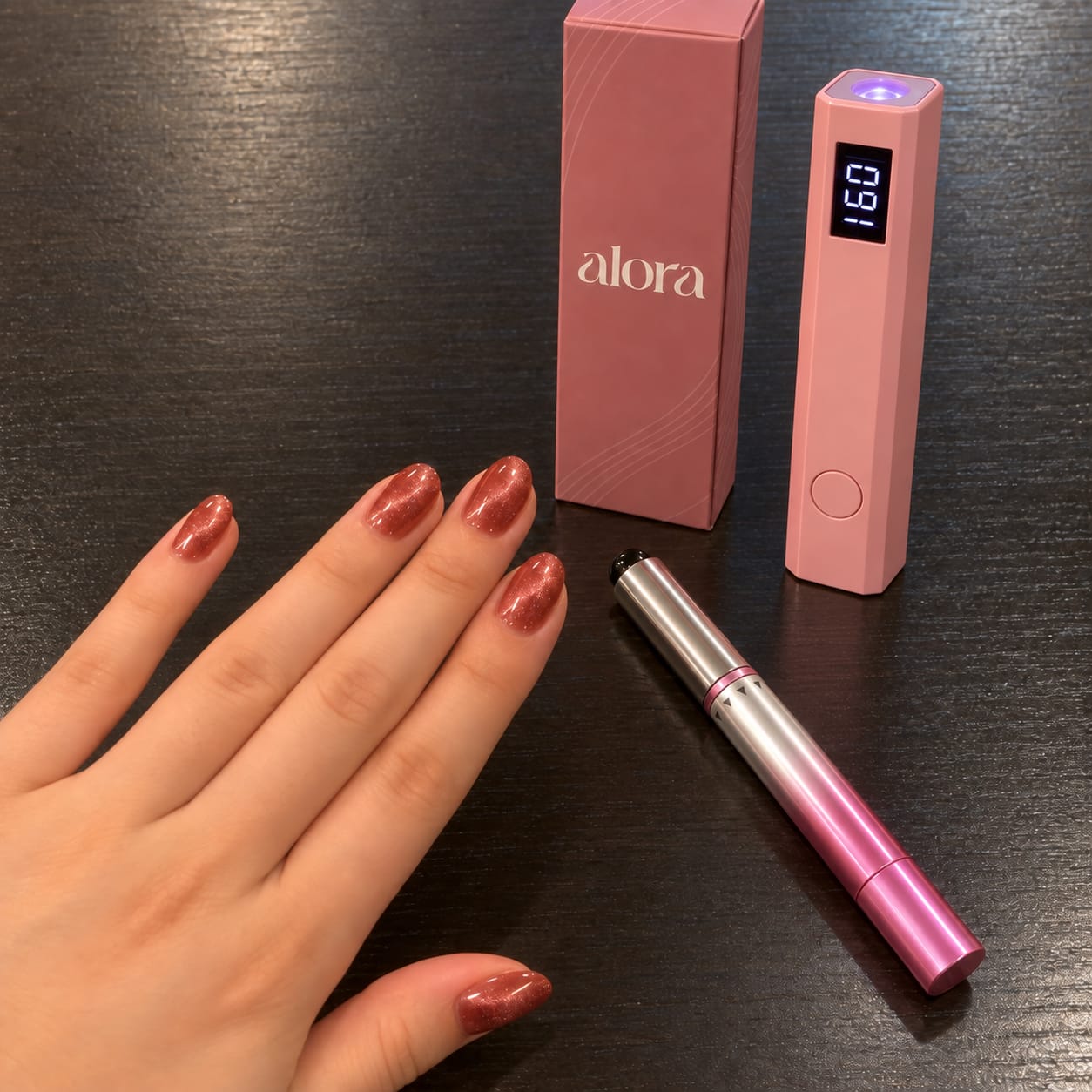 Customer photo review of Manicura ojo de gato profesional