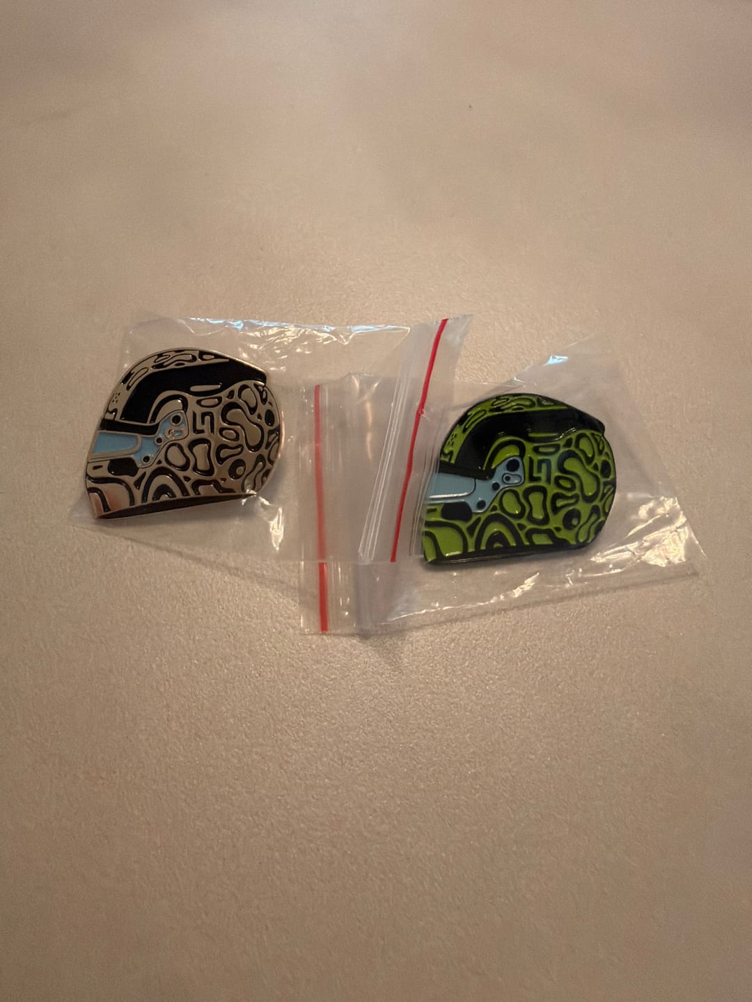 Customer photo review of Mystery Pin Badge