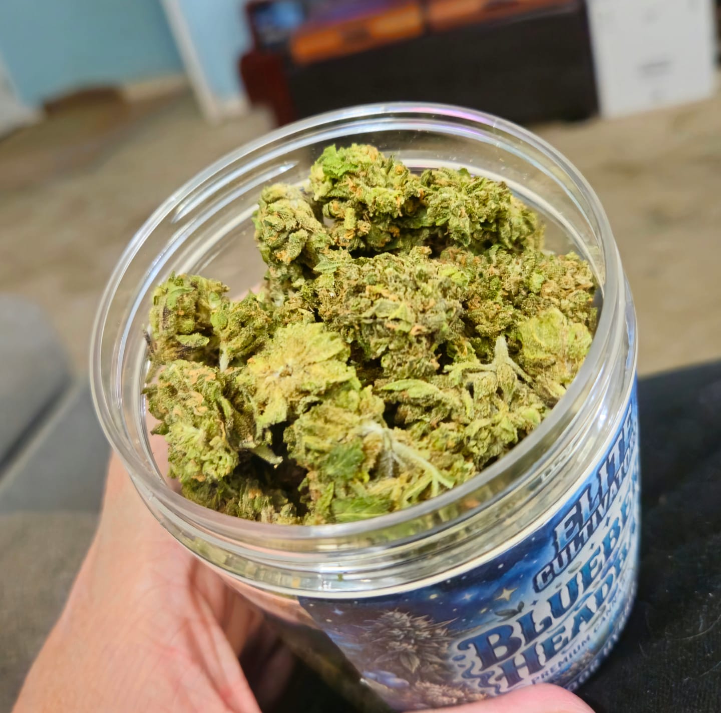 Customer photo review of Puffaroo - Blueberry Headband - 28 Grams - Hybrid