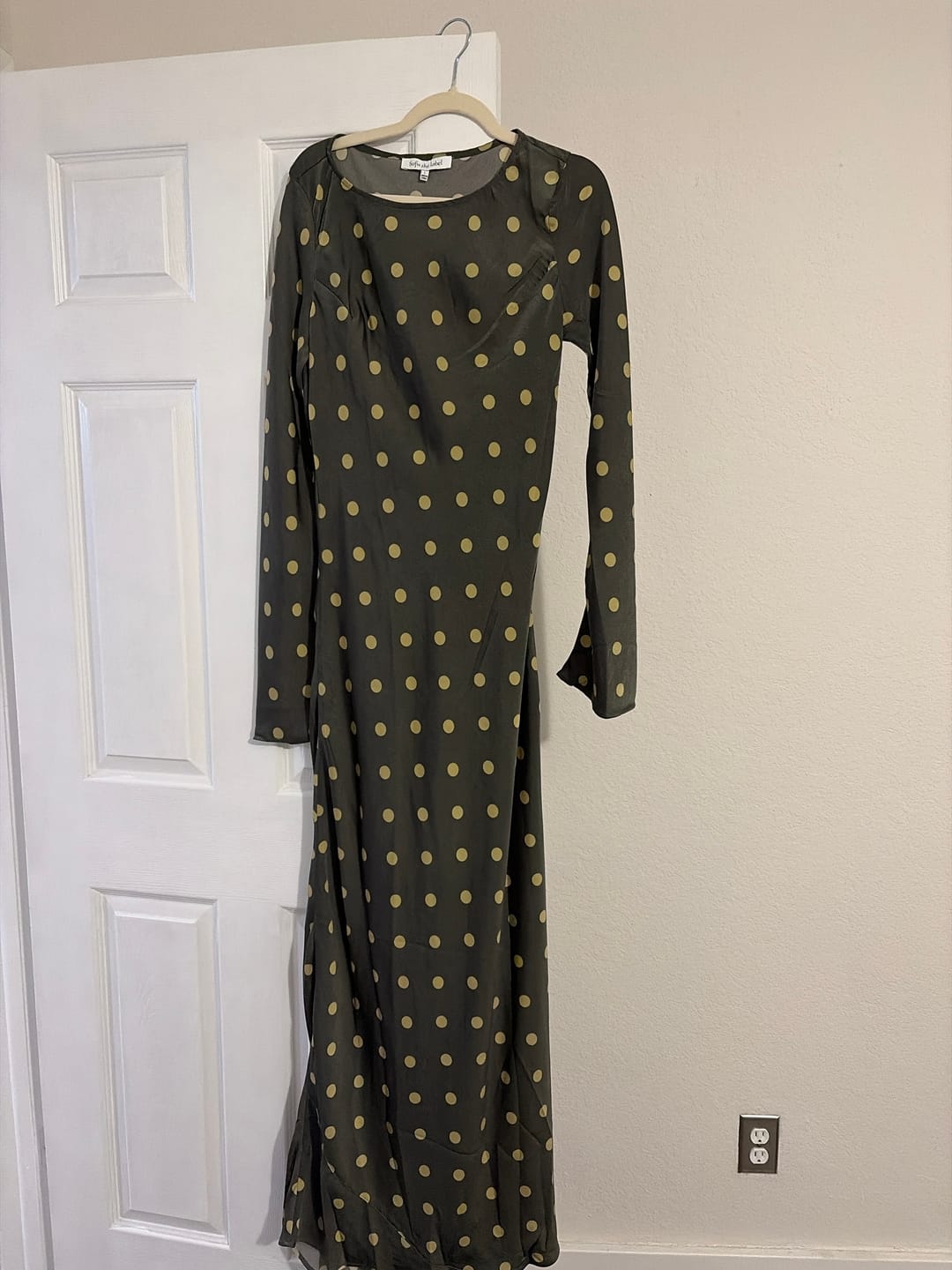 Customer photo review of Poppy Polka Dot Dress Olive