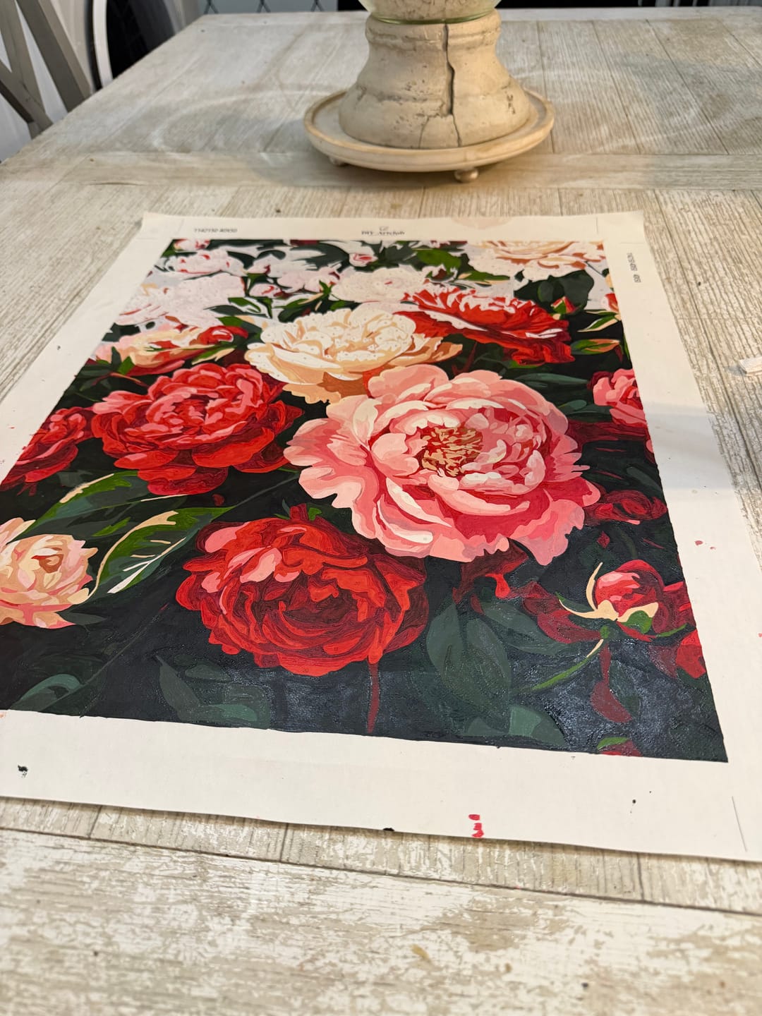 Customer photo review of Peonies | Paint by Number