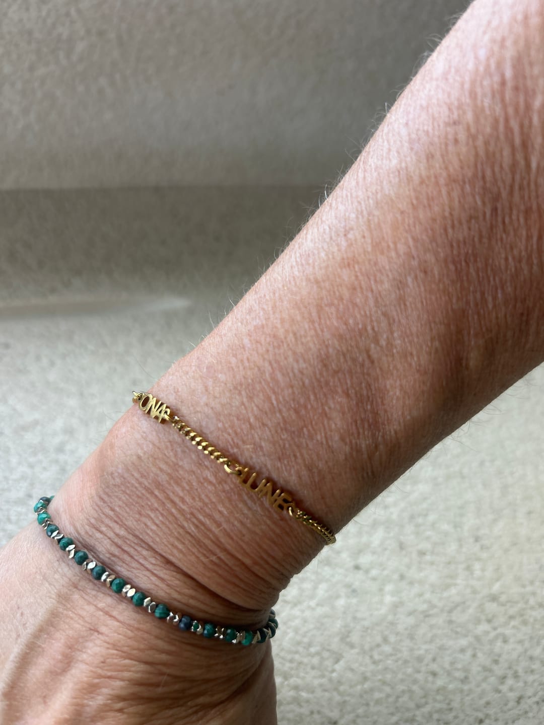 Customer photo review of Gepersonaliseerde armband met naam