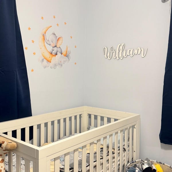 Customer photo review of Personalized Wooden Name Sign with LIVE PREVIEW (14 font options)