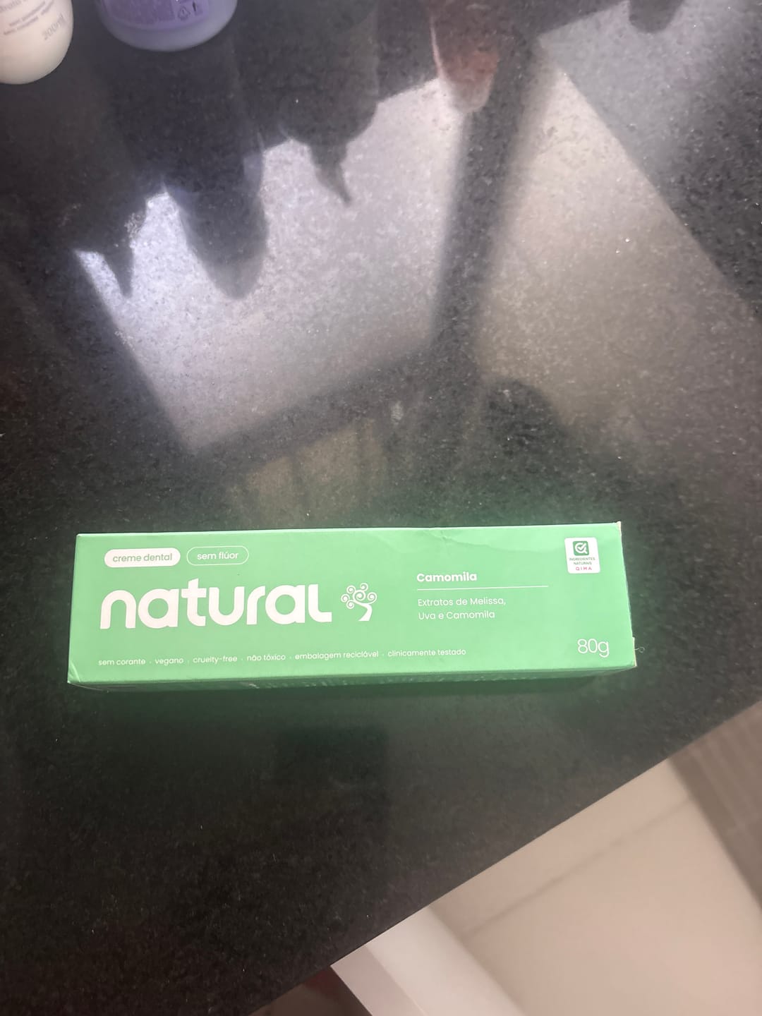 Customer photo review of Creme Dental Natural com Cúrcuma, Cravo e Melaleuca 80g
