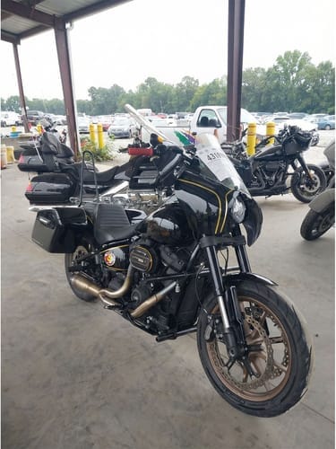 Customer photo review of 42L - Baldur Extra Large Painted Motorcycle Hard Saddlebags for Harley Softail Low Rider S FXLRS