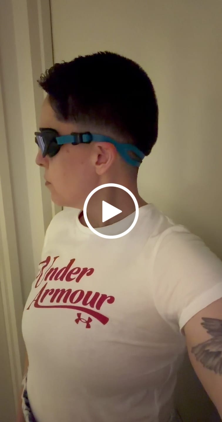 Customer video review of NanoClear™ Flex Swim Goggles Blue Mirror - (Black)
