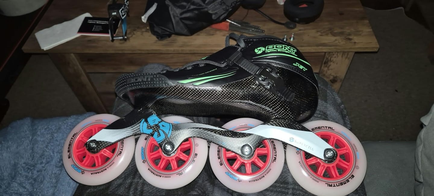 Customer photo review of Elemental Inline Skate Wheel