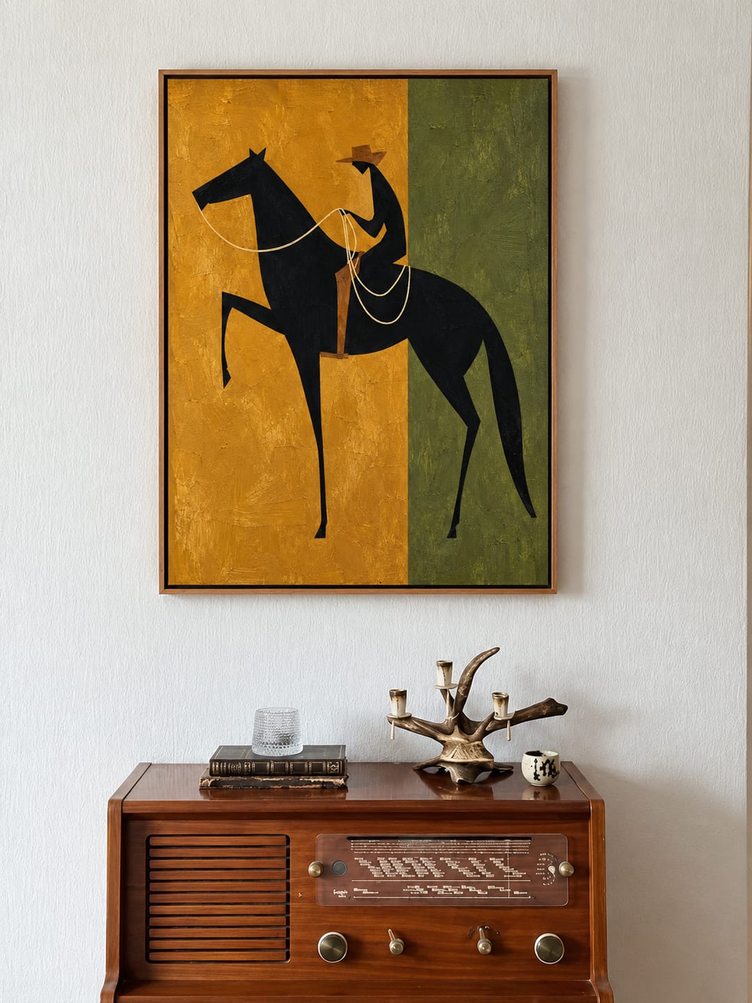 Customer photo review of Ochre Rider Wall Art