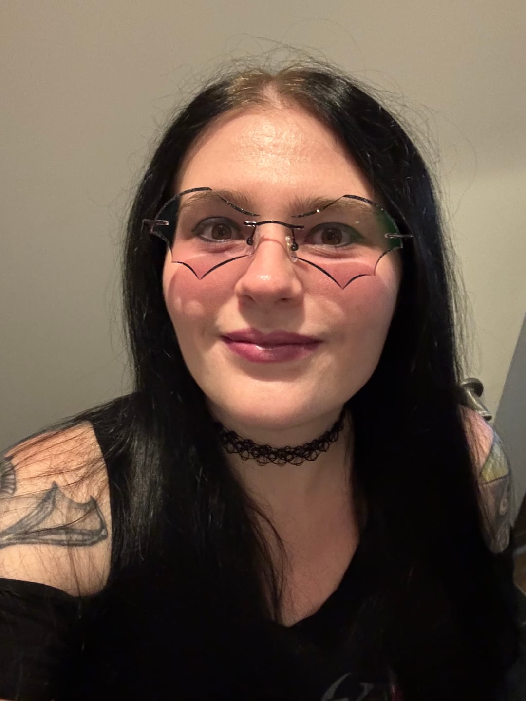 Customer photo review of Batty Eyeglasses