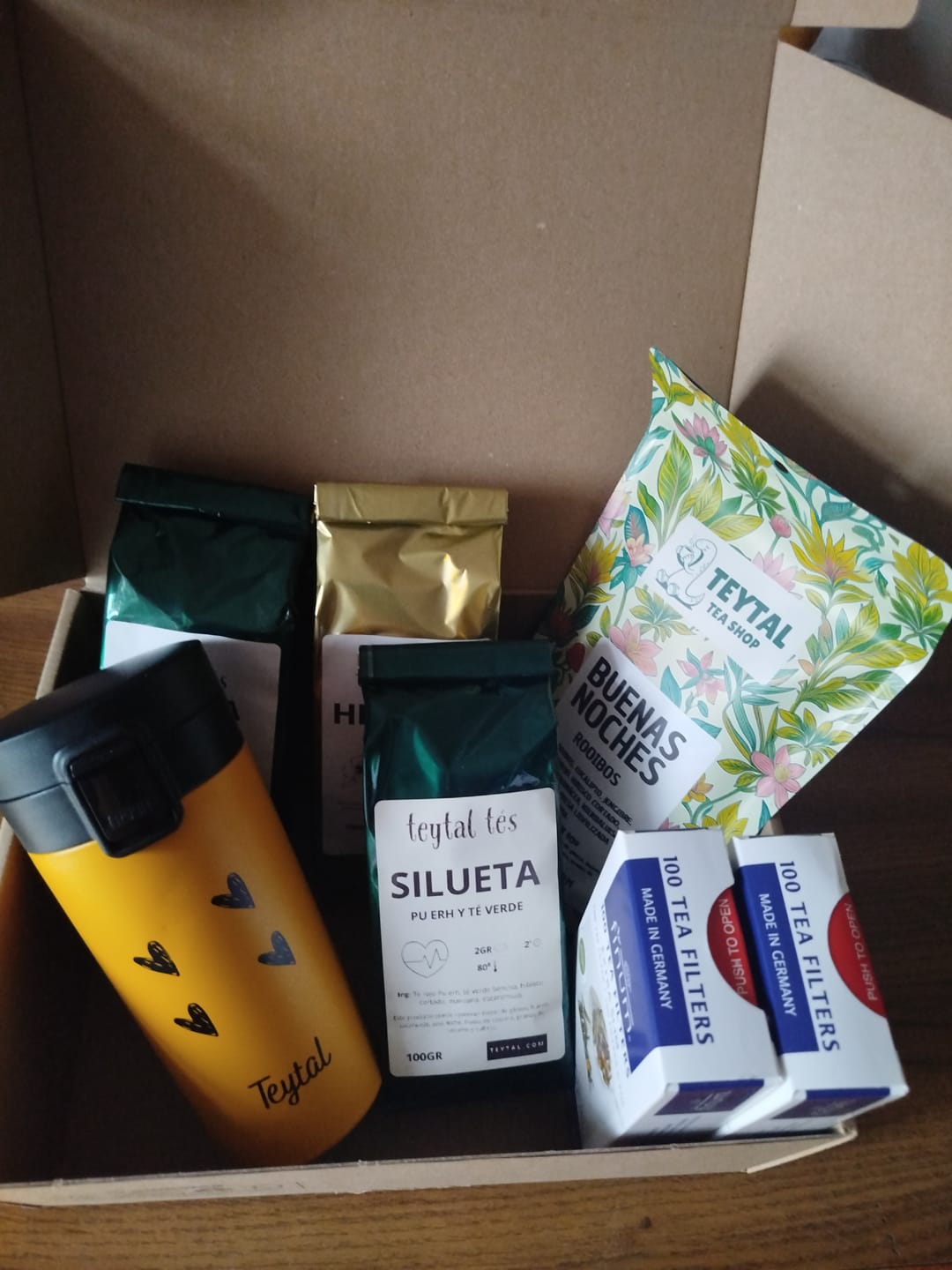 Customer photo review of Canela azahar Té Verde 100gr 50 tazas