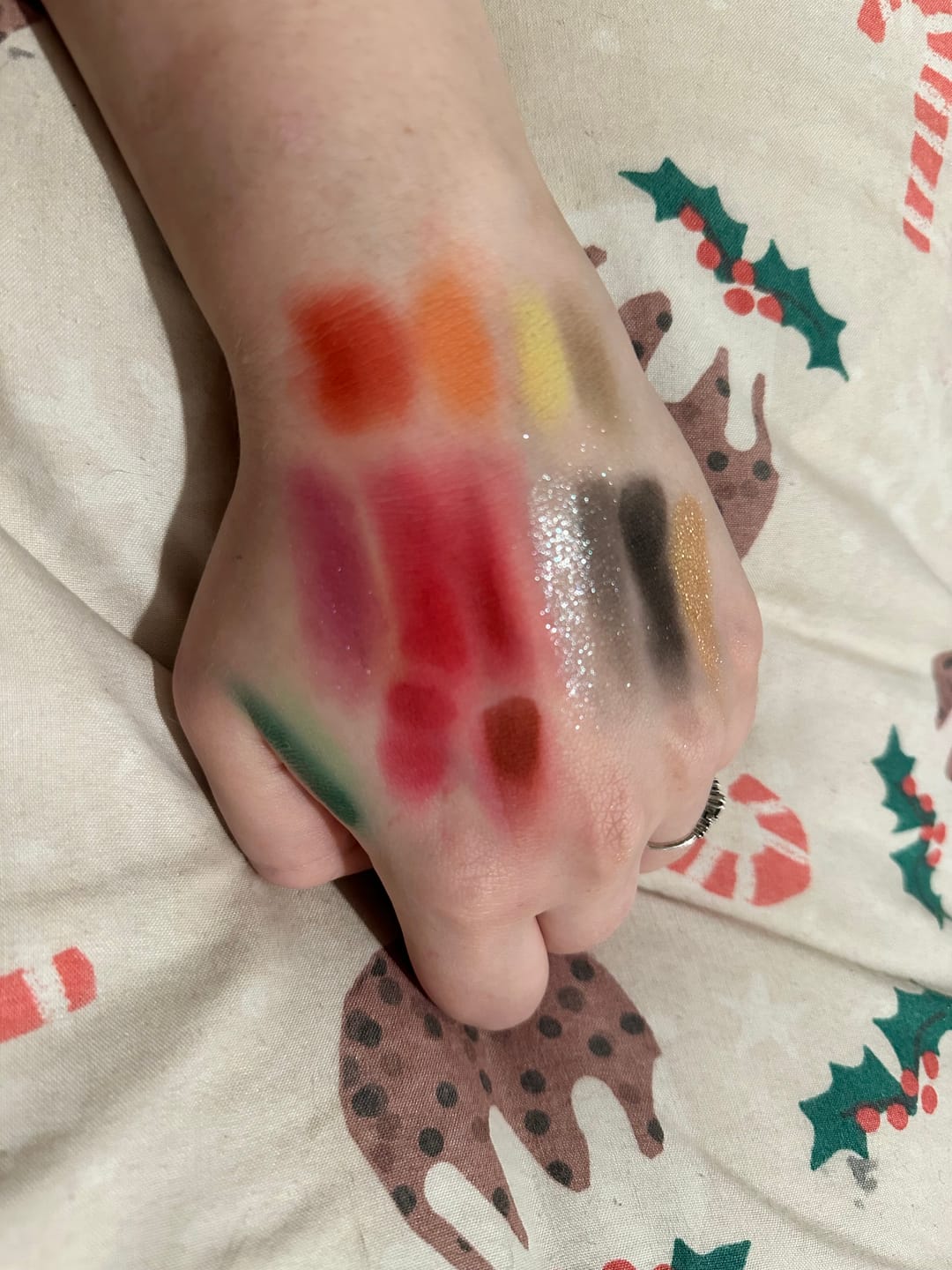 Customer photo review of Scary Tale Ending Halloween Eyeshadow Palette