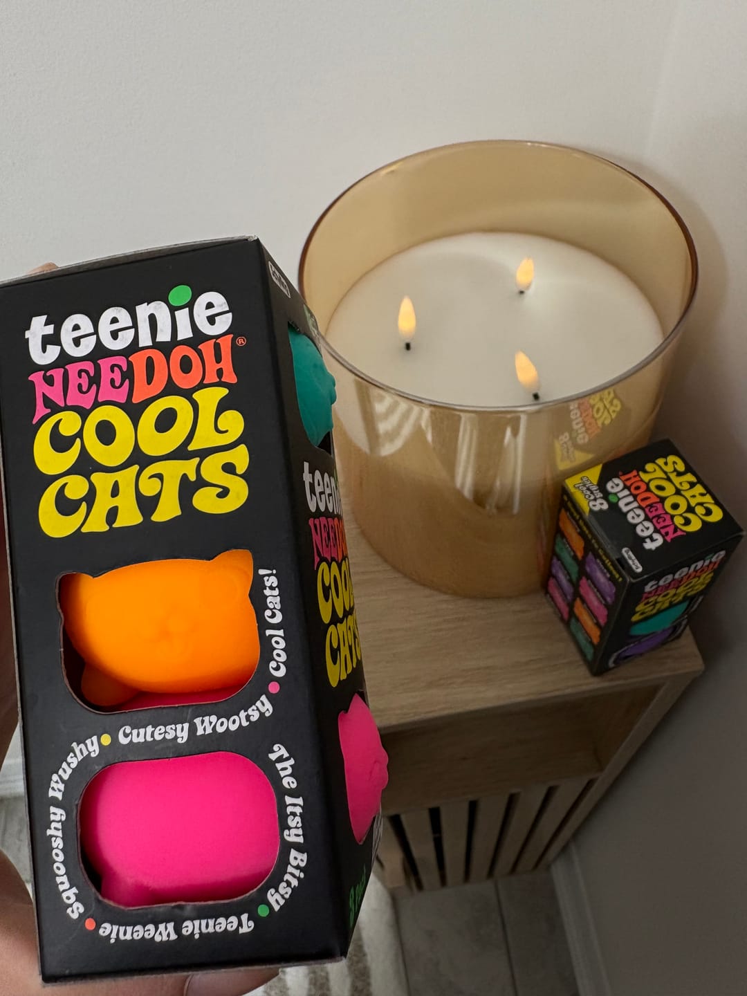 Customer photo review of Needoh Teenie Cool Cats (Random Color)