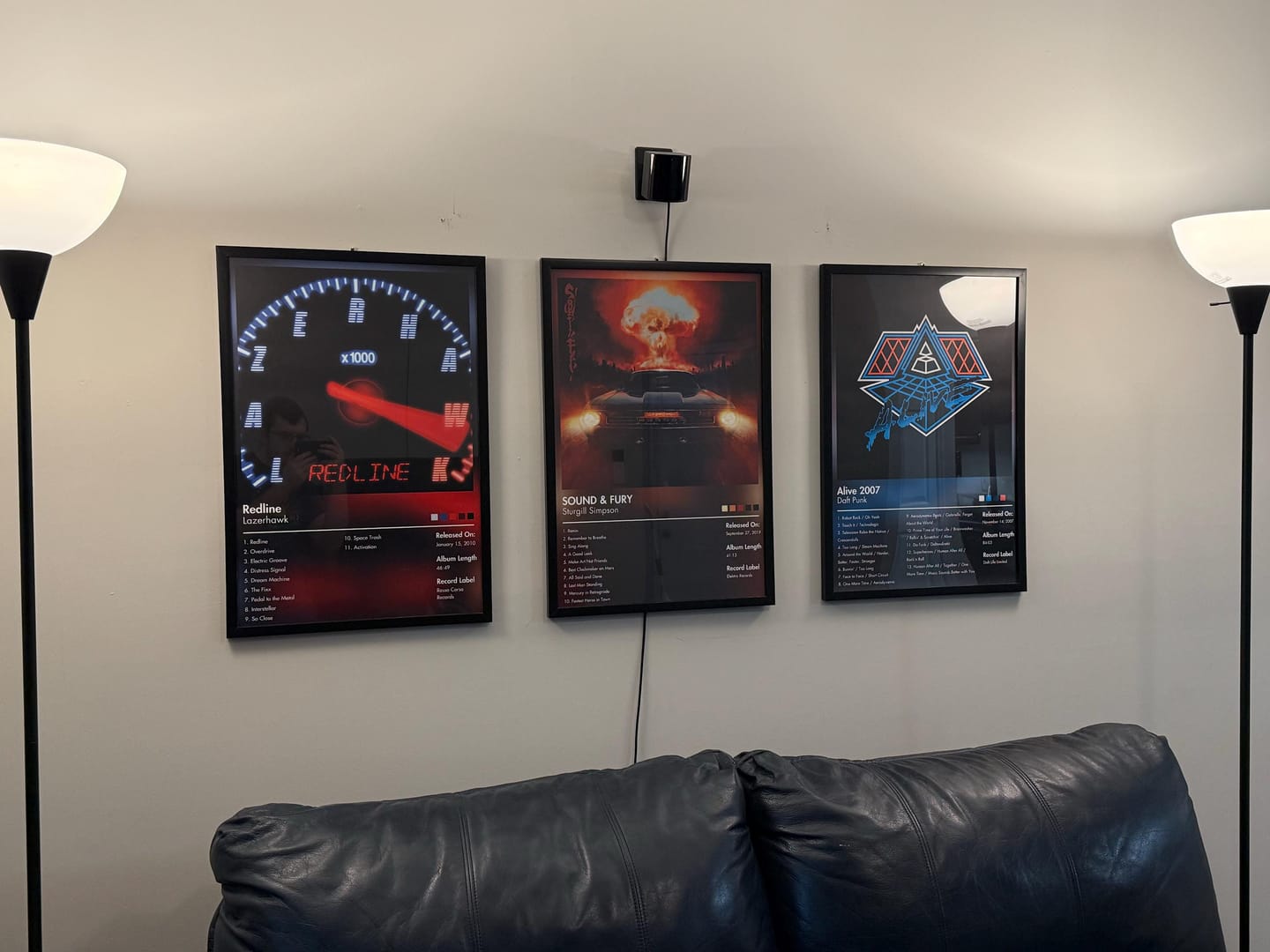 Customer photo review of Lazerhawk — Redline Album Poster