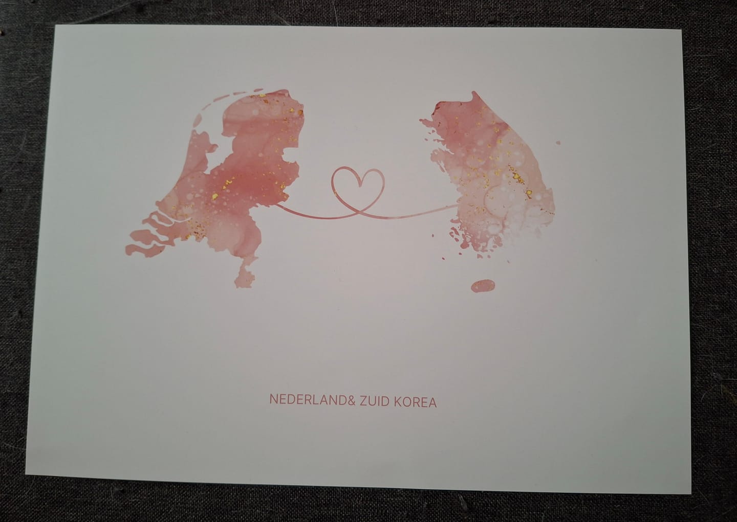 Customer photo review of Gepersonaliseerde poster - Liefde tussen twee landen