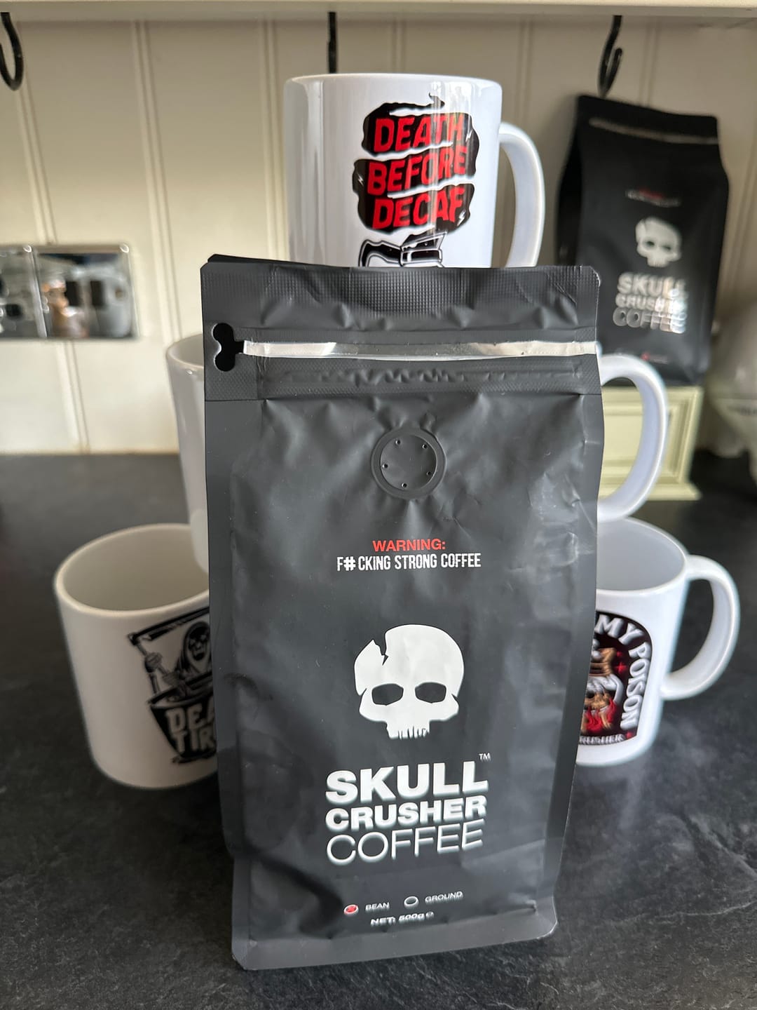 Customer photo review of Skull Crusher - High Caffeine Coffee