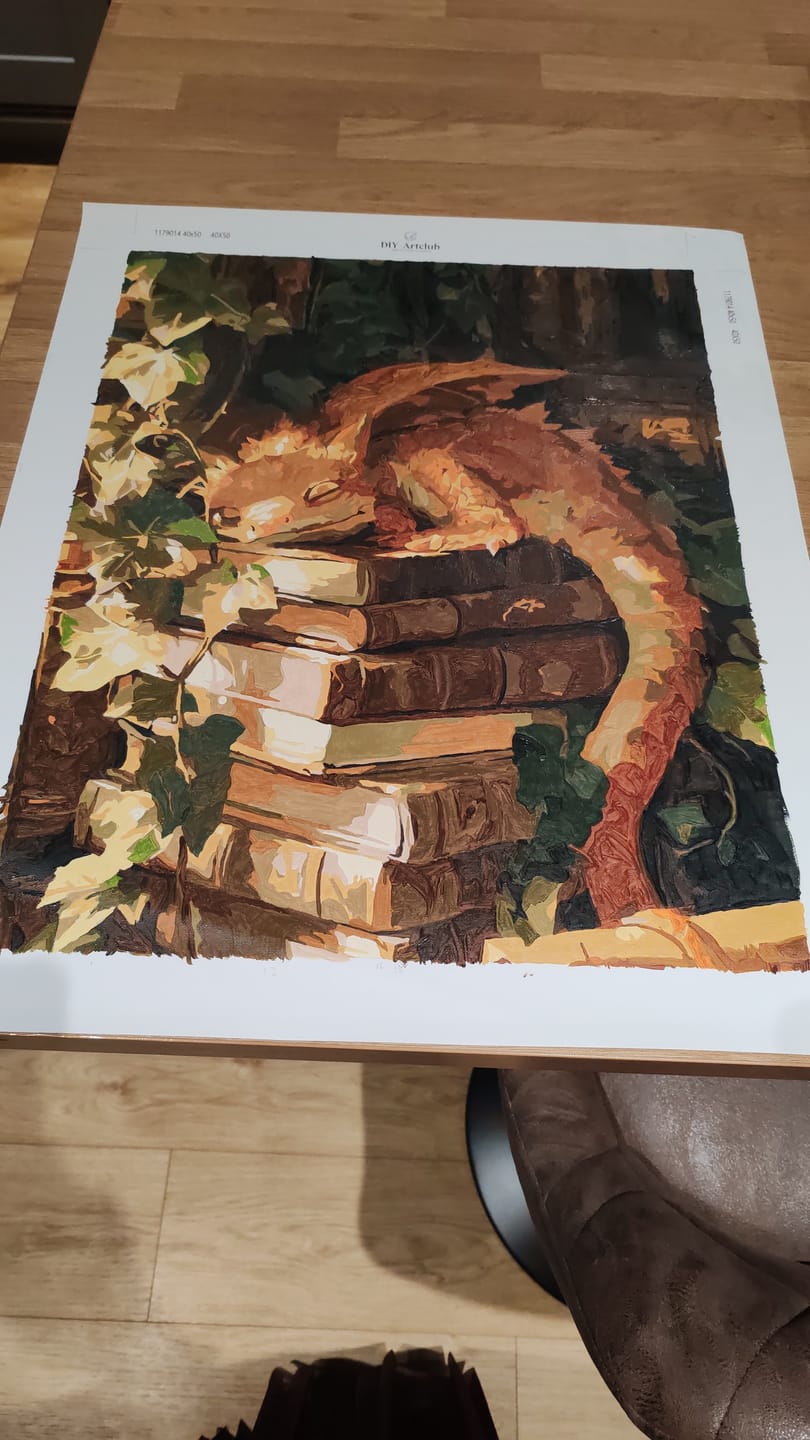 Customer photo review of The Quiet Guardian | Paint by Number