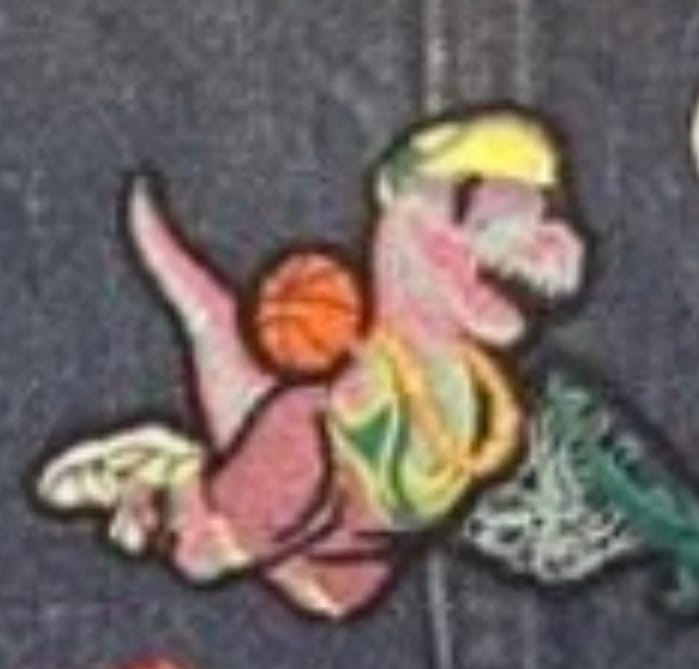 Customer photo review of "Dunking' Dino" – Patch