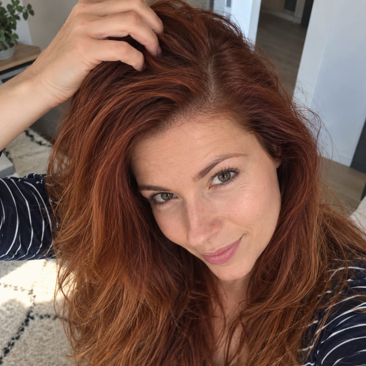Customer photo review of Haarvuller Poeder – Voor een voller ogende scheiding en haarlijn
