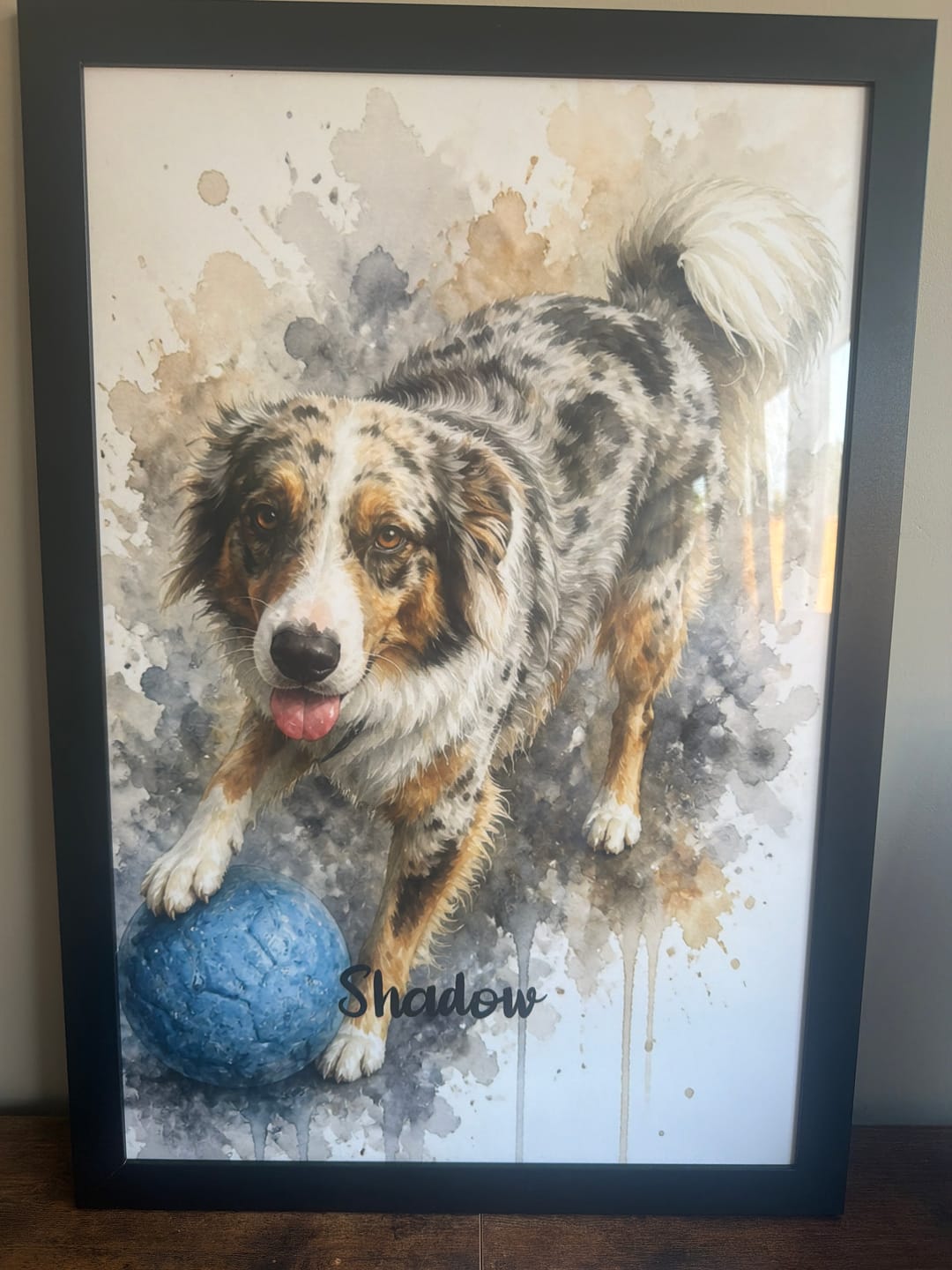 Customer photo review of Realistisch Aquarelportret - Gepersonaliseerde Poster