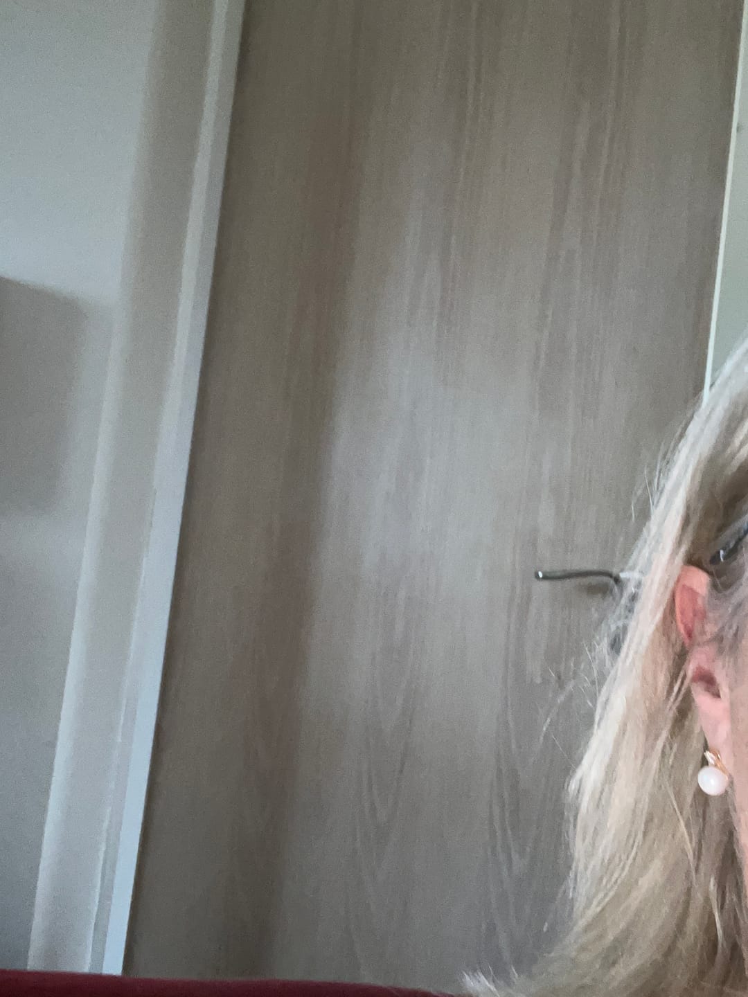 Customer photo review of Louise Pearl Earrings Gold