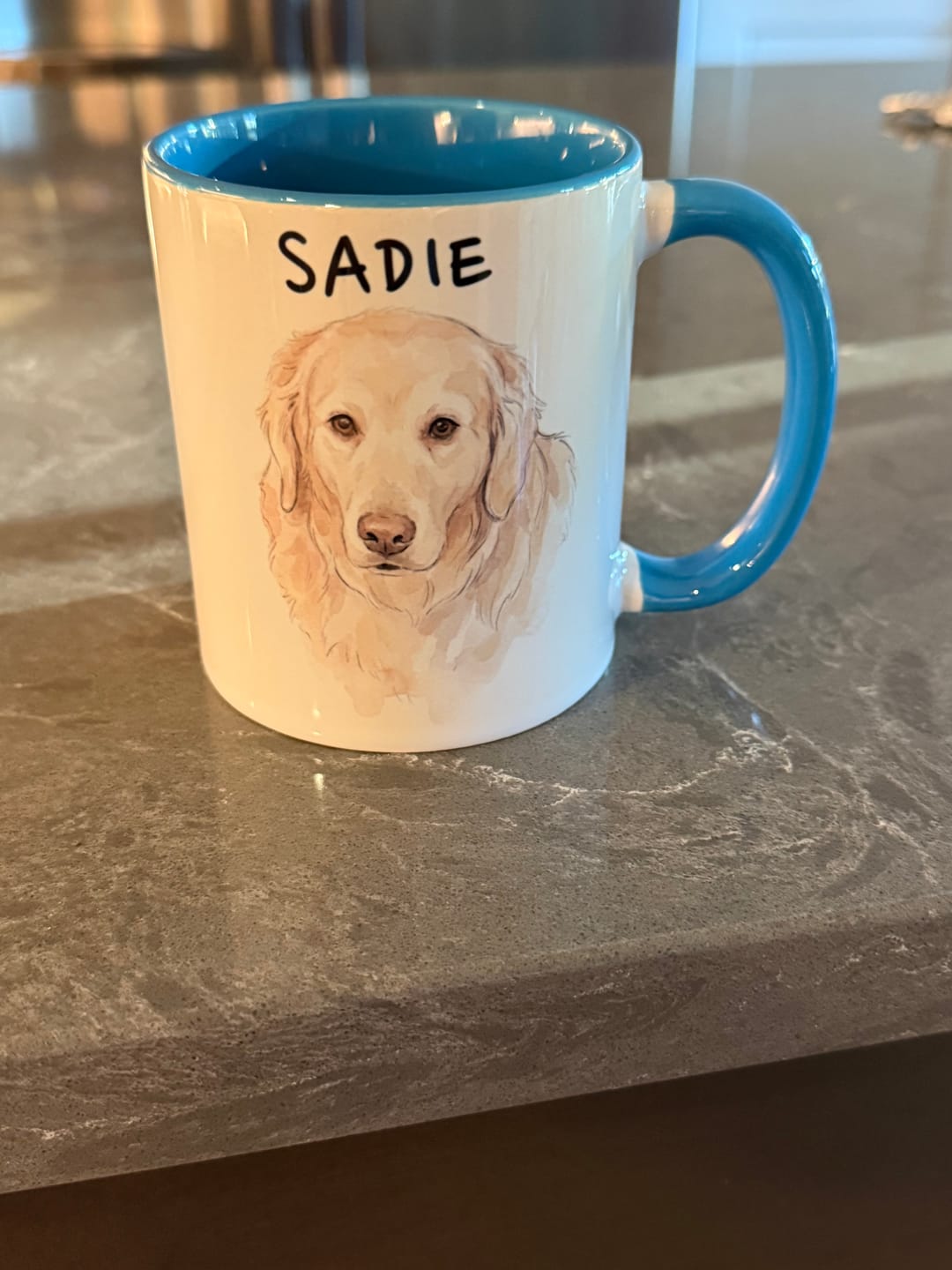 Customer photo review of Colorful Mug - Custom Pet Portrait