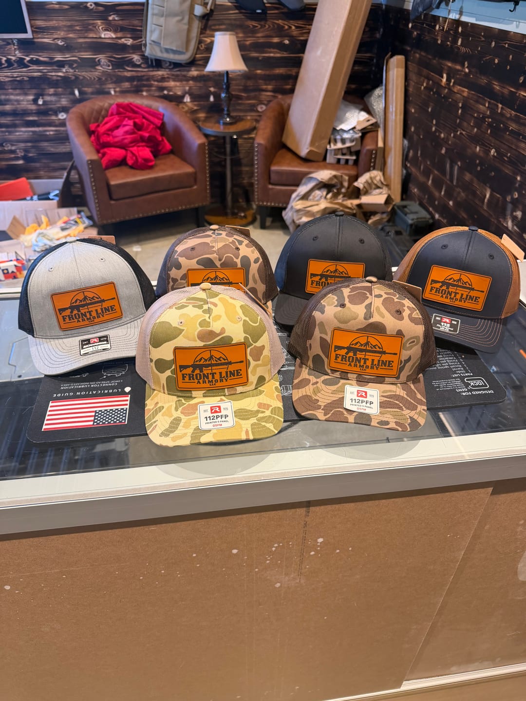 Customer photo review of Richardson 112 Custom Leather Patch Hats