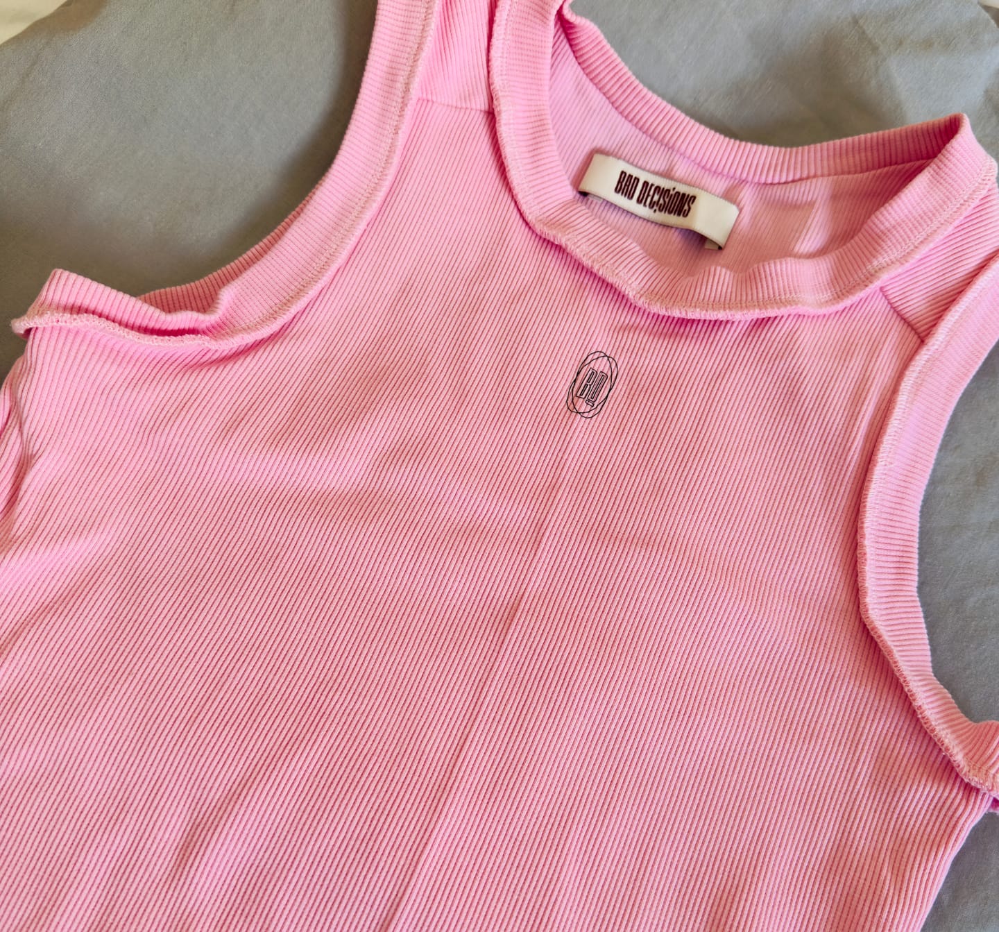 Customer photo review of Sleeveless top, Baby pink