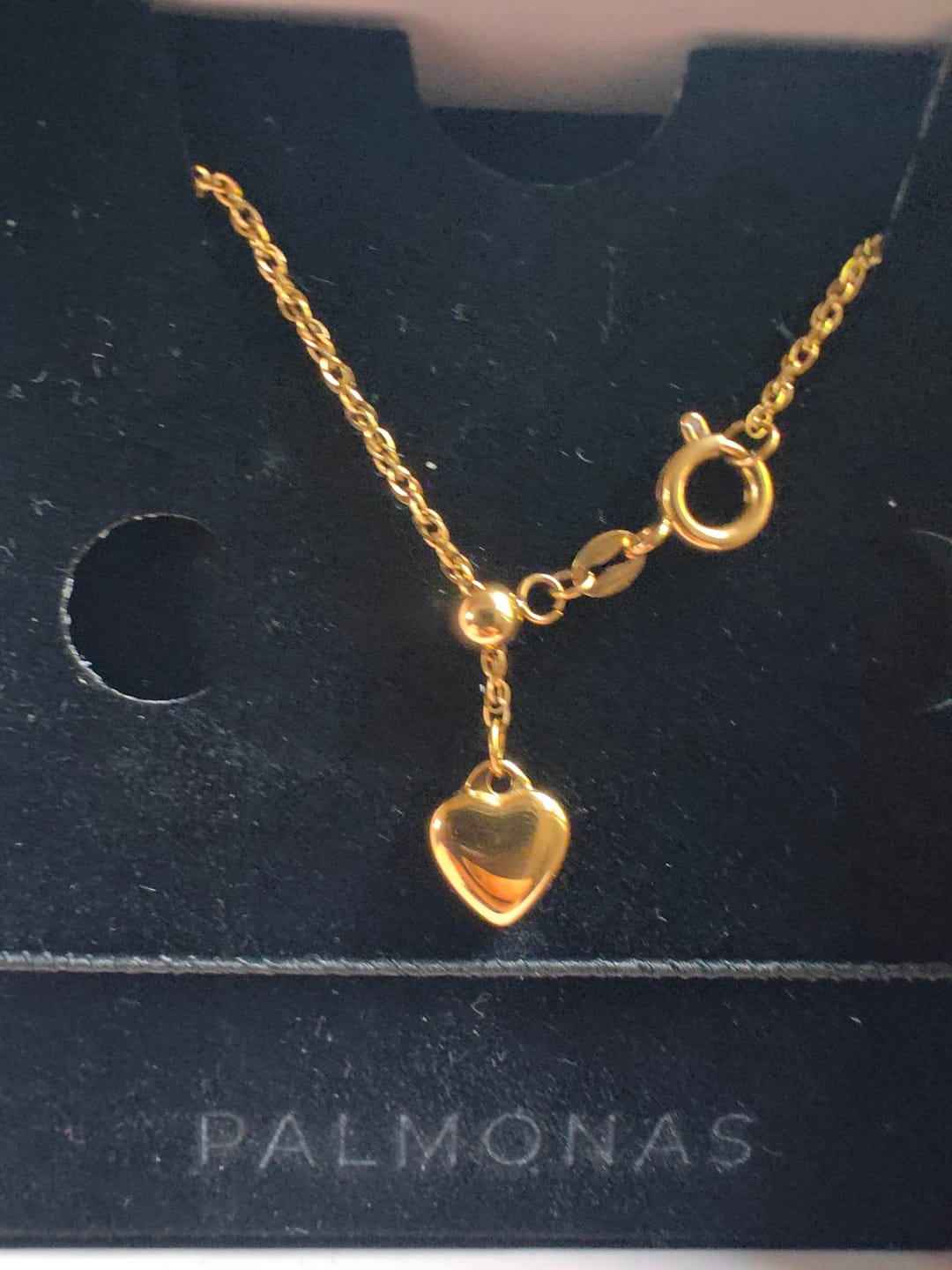 Customer photo review of Graceful Heart Lariat Necklace