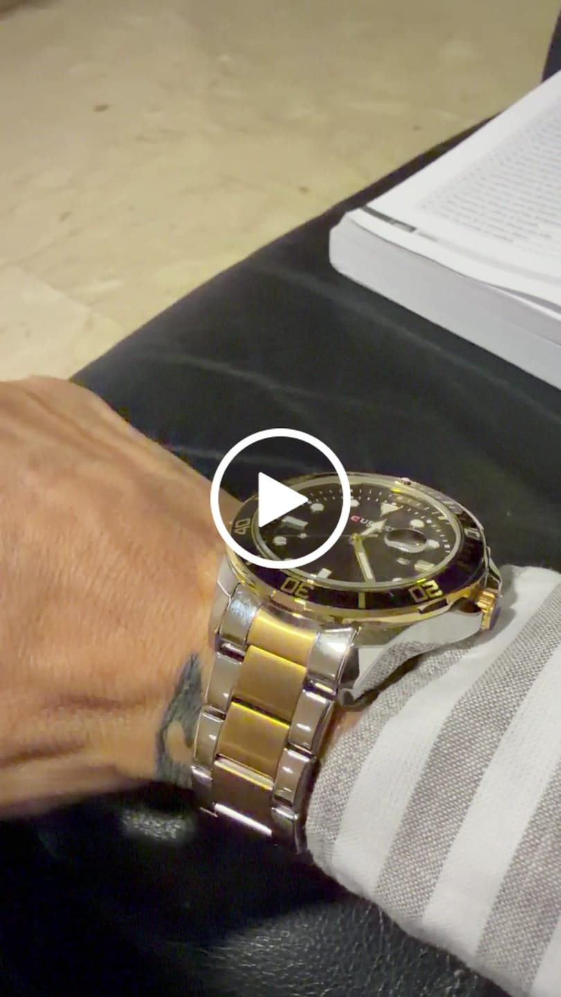 Customer video review of Curren Sub® orologio uomo acciaio