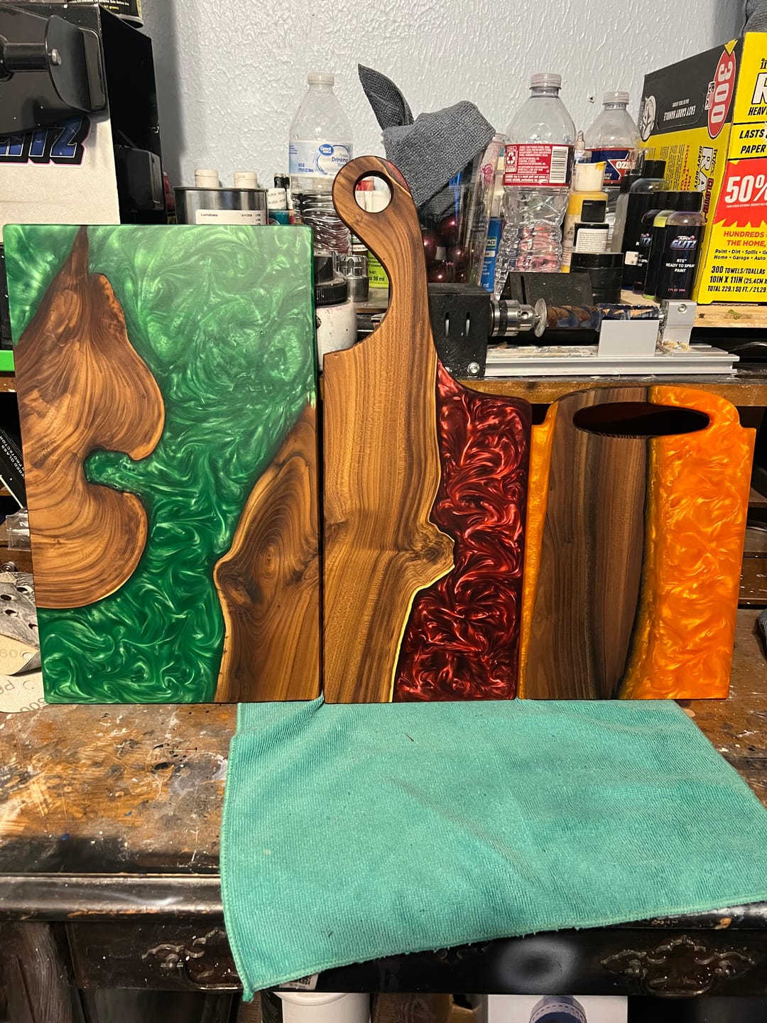 Customer photo review of Free Flow Handle Acrylic Router Template