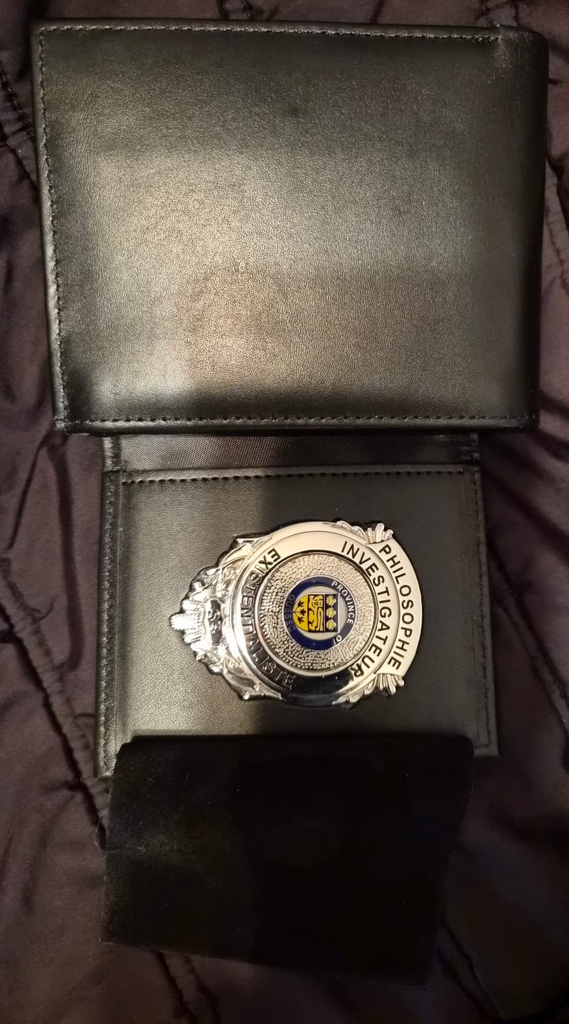 Customer photo review of SW2 Deluxe Leather Badge Wallet