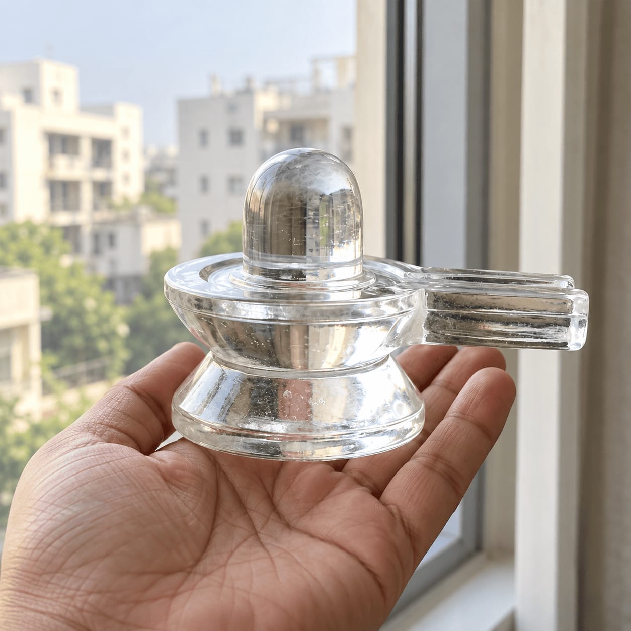 Customer photo review of Sphatik (Crystal) Shivling