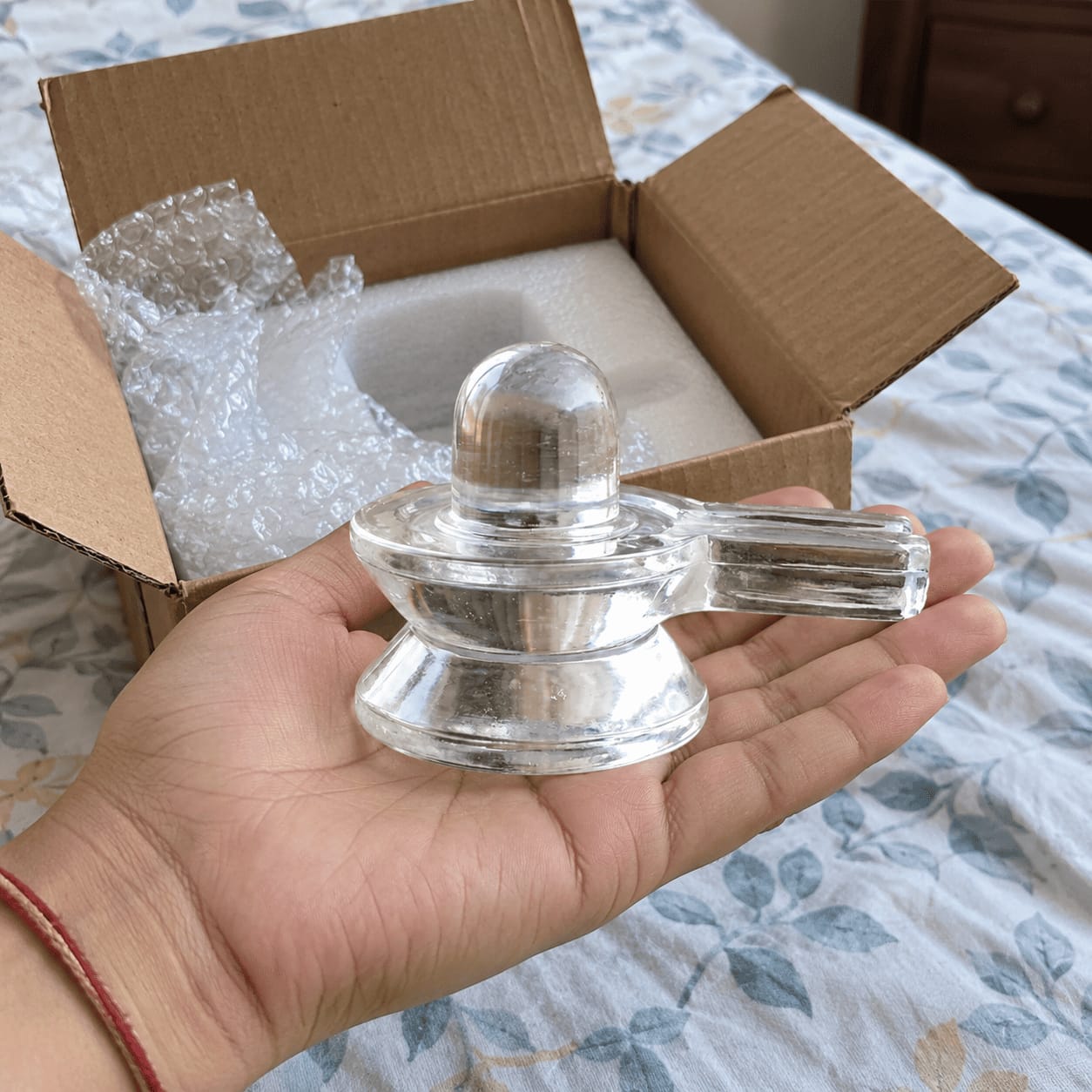 Customer photo review of Sphatik (Crystal) Shivling