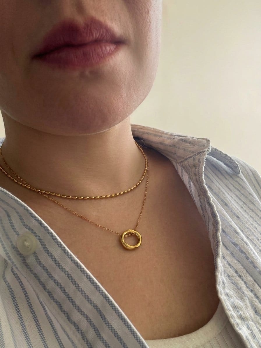 Customer photo review of Mia Beans Necklace