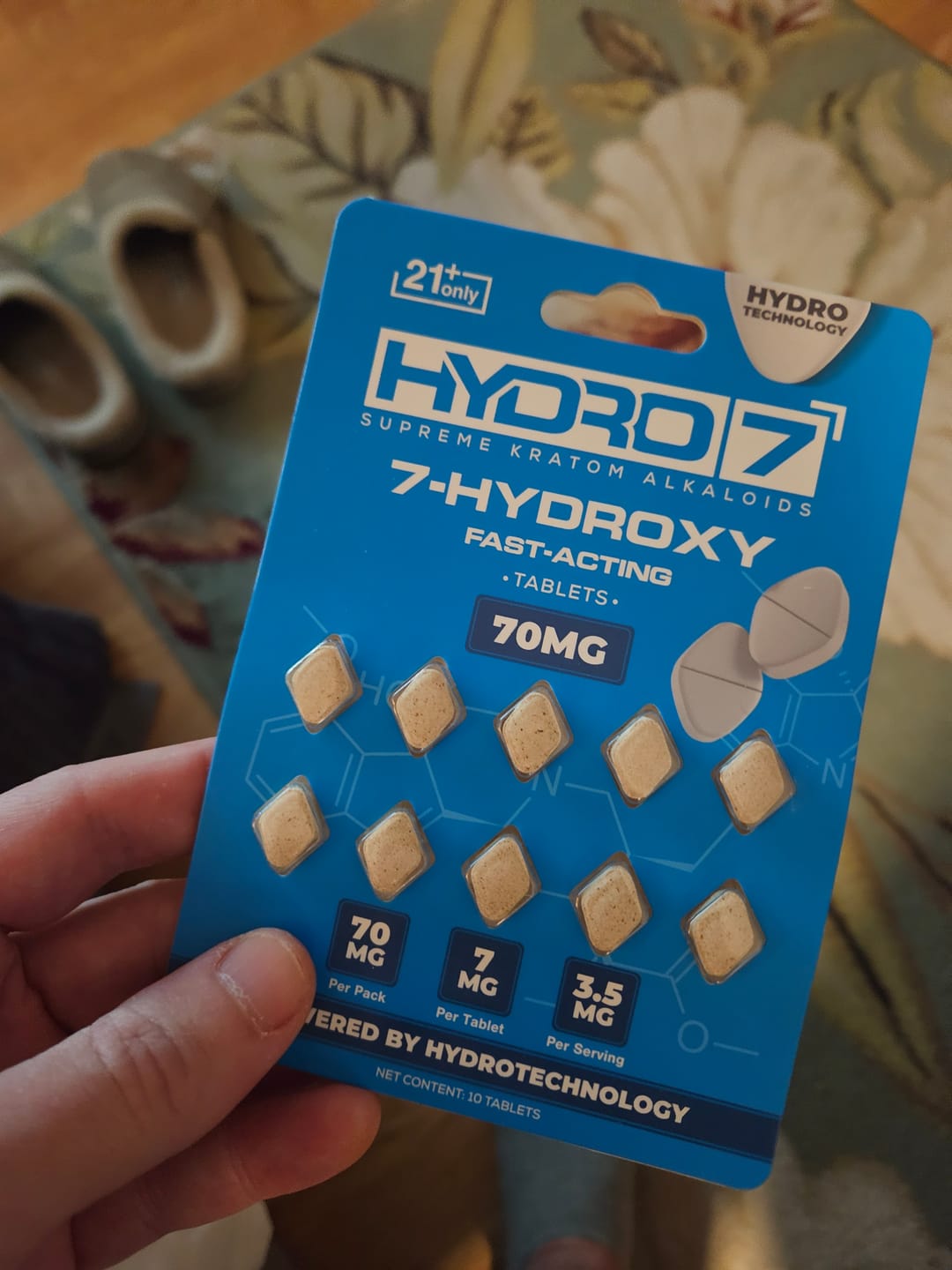 Customer photo review of 7-Hydroxy Tablets - 7MG (10 Count) 70MG