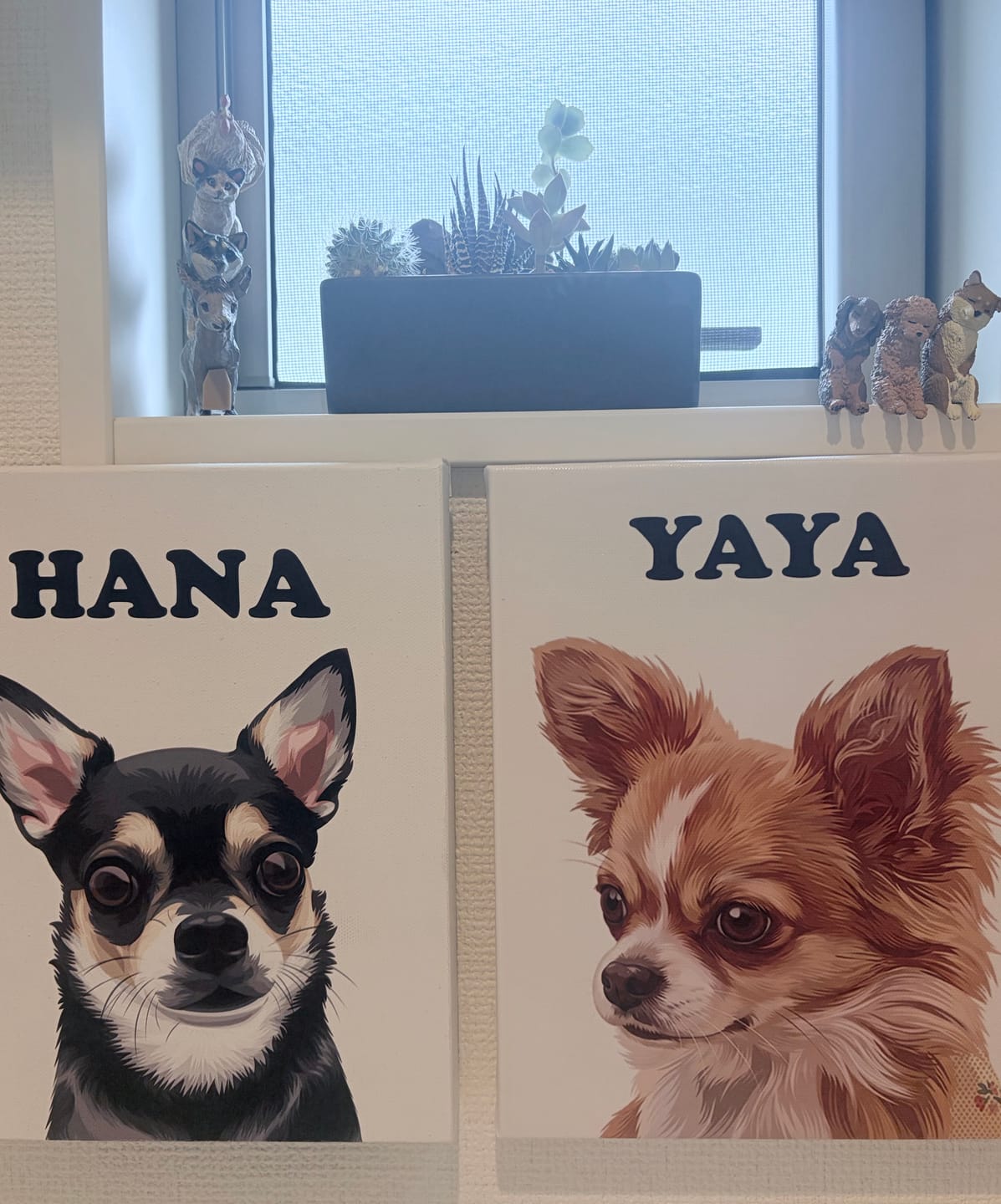 Customer photo review of Petcanva©オーダーメイド ペット似顔絵【3点セット】