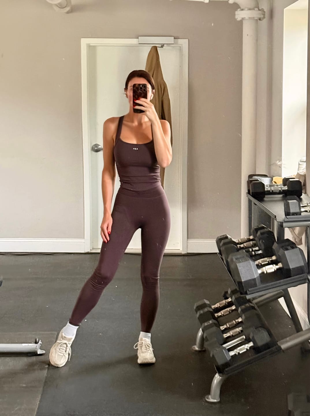 Customer photo review of The Scrunch Legging Espresso