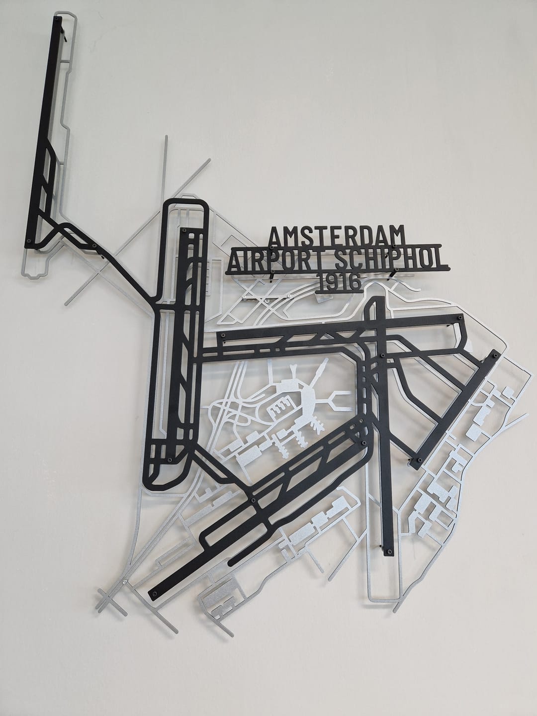 Customer photo review of Your Custom Airport Metal Wall Art