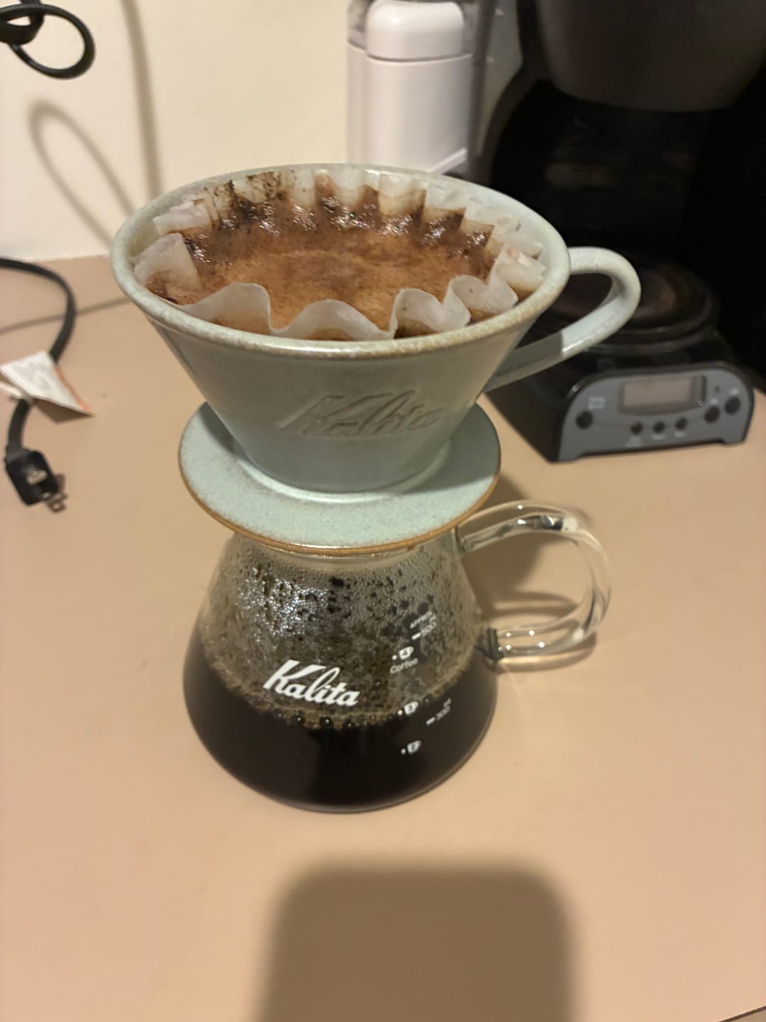 Customer photo review of Kalita Wave Glass Server - 500ml